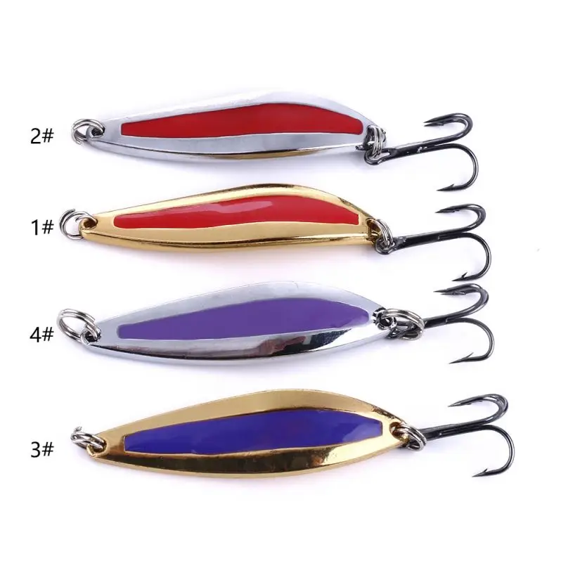Toplure metal spinner fishing lure spoon bait black hook 4.7cm 7.6g, 4 colors available/blank/oem
Toplure metal spinner fishing lure spoon bait black hook 4.7cm 7.6g, 4 colors available/blank/oem