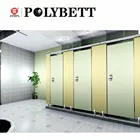 Interior solid color Compact Laminate Board toilet cubicle partition fittings