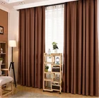 brown colored blockout blinds windows curtains hotel curtains