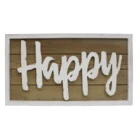 Wholesale HAPPY 3D Wall Hanging Wooden Picture Frame Personalized Home Decor Art Decoration Wood Sign