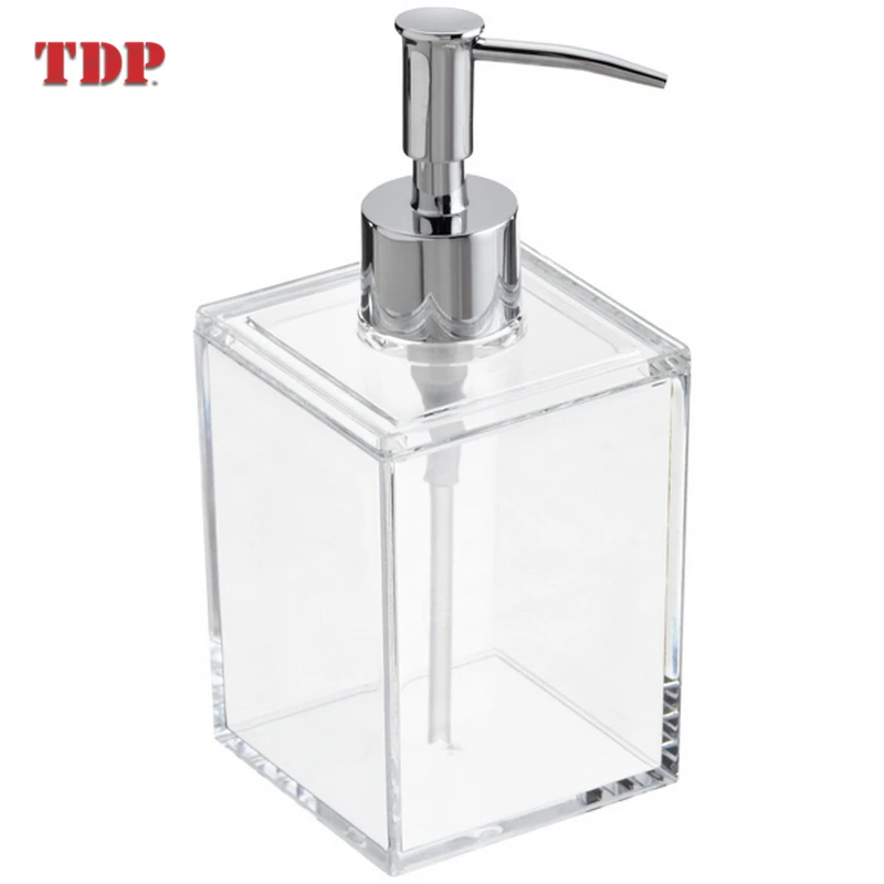 250/500ml Hotel Clear Latex Transparent Dispenser Soap Pump Acrylic Shampoo Lotion bottles