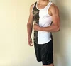 GYM digital print camo tank top for men with good quality /custom men dry fit tank tops wholesale H-2608