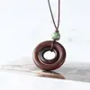 wood necklace for women Wholesale Necklace with Waxed Cotton Cord adjustable 638743