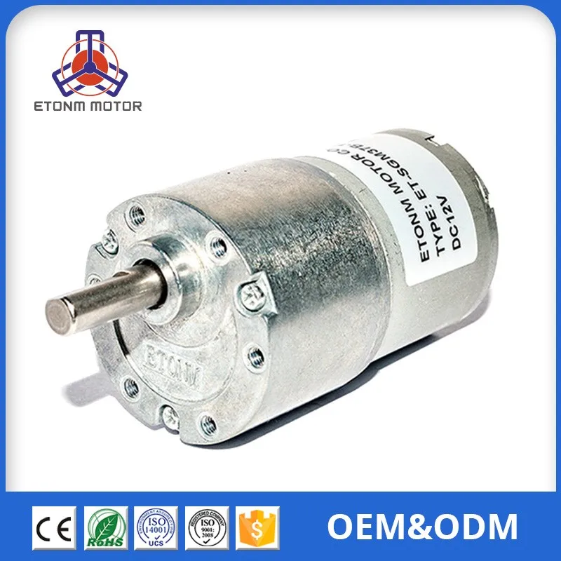 High Torque 12v Dc Electric Motor 3000rpm Permanent Magnet Dc Motor Et Sgm37 B Price Small