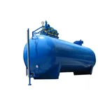 Professional designed on-site 30m3 cylinder horizontal production liquid crude vegetable oil storage tank for sale