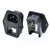 New product China wholesales,Screw on IEC 320 IEC-C14 inlet male socket with fuse and switch,electric power connector interface