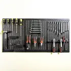 Metal pegboard display shelf tool garage storage pegboard rack for tool
