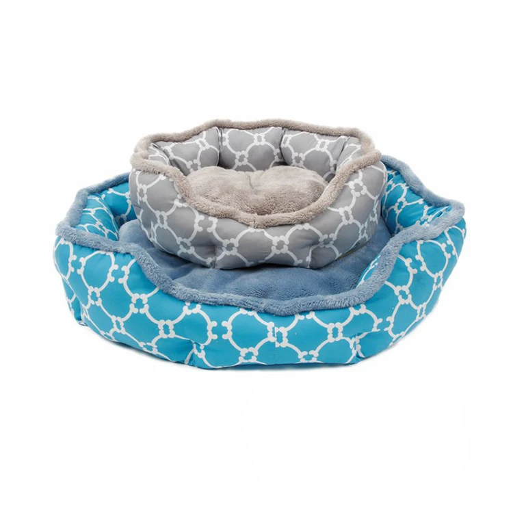 Cheap Round Popual Luxury Pet Pattern Dog Bed