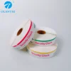 China factory colored paper label roll adhesive sticker