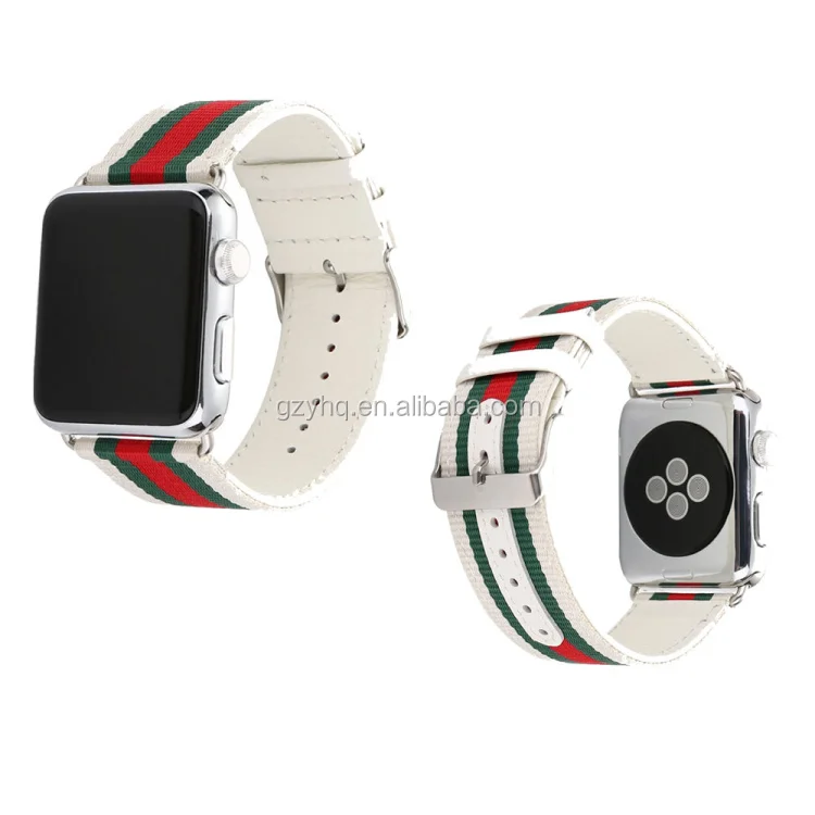 Genuine Leather Nylon Replacement Bands with Stainless Metal Clasp for apple watch band 42 mm 38mm
Genuine Leather Nylon Replacement Bands with Stainless Metal Clasp for apple watch band 42 mm 38mm