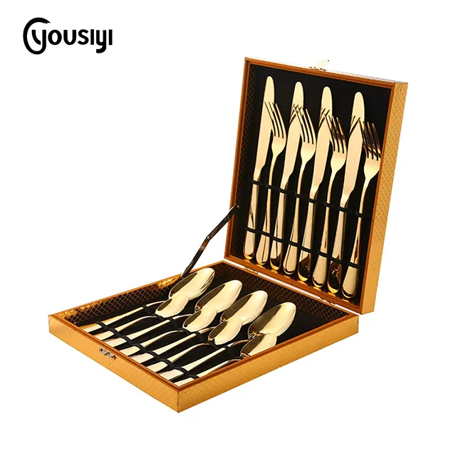 Modern Royal 16 Pieces gold Stainless Steel Flatware for Wedding Festival Christmas Party, Black,gold,rose gold,silver,pink,blue
Modern Royal 16 Pieces gold Stainless Steel Flatware for Wedding Festival Christmas Party, Black,gold,rose gold,silver,pink,blue