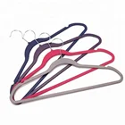 LMP001 Rubber Coated Plastic Clothes Hanger