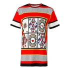 Fashion poker design vintage women plus size dtg printed t shirt