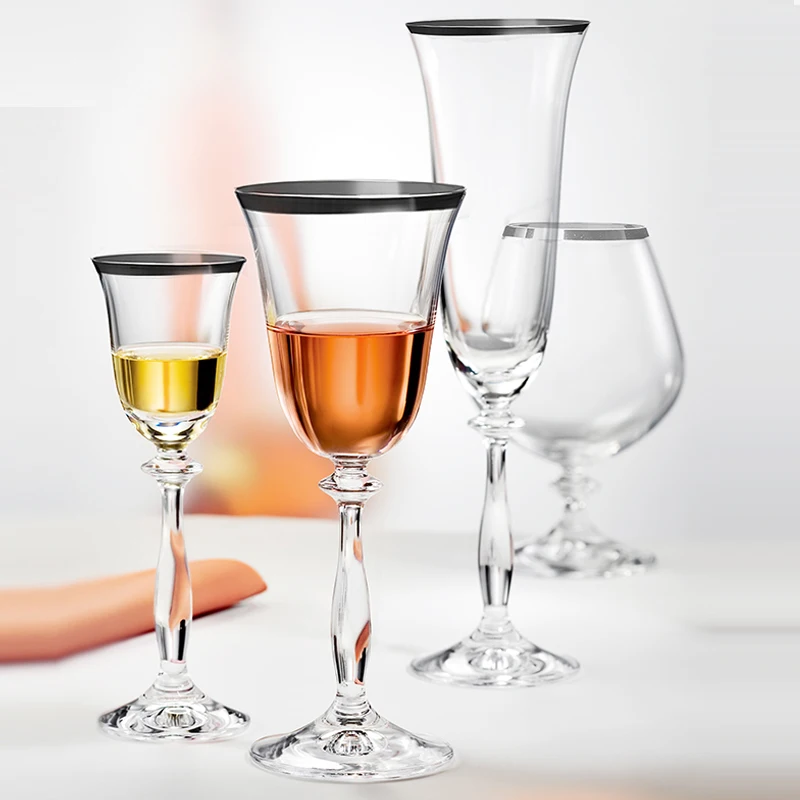 stemless glass champagne flutes