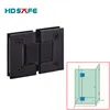 Glass to glass 180 degree black bronze finished glass shower door hinges