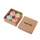 Bath Gift Sets Beautiful 6-Pack Bath Bombs Gift Sets By Kraft Paper Box