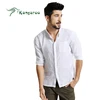 Best Sale Contrast White Collar Fused Cuffs Mens Long Sleeves Fancy Dress Shirts