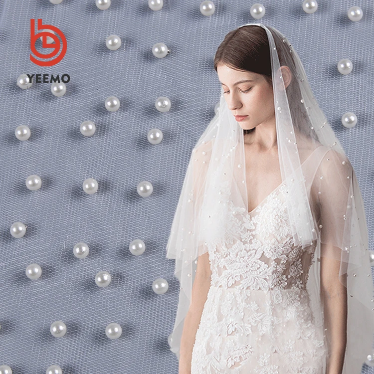 Wholesale High Quality Tear-Resistant Mosquito Net Beaded Bridal Lace Fabric with White Beads, Customer's requirements
Wholesale High Quality Tear-Resistant Mosquito Net Beaded Bridal Lace Fabric with White Beads, Customer's requirements