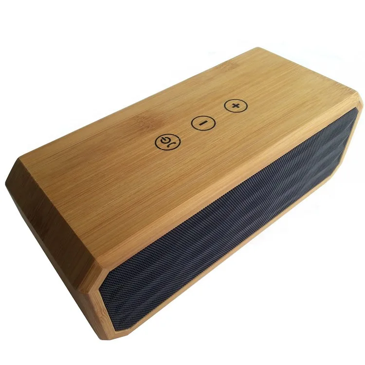 

3 (2.1) Channels Natural Bamboo 10W Super Bass Wireless Speaker CSR 4.0 with SIRI MIC NFC high quality