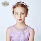 Newest Fashion Girl Flower Pearl Headband Kids Fancy Hair Band Headwear Children Hair Accessories Headpiece