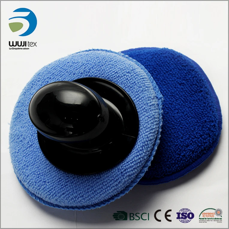 soft wholesale microfiber wax applicator pad for applying car polish