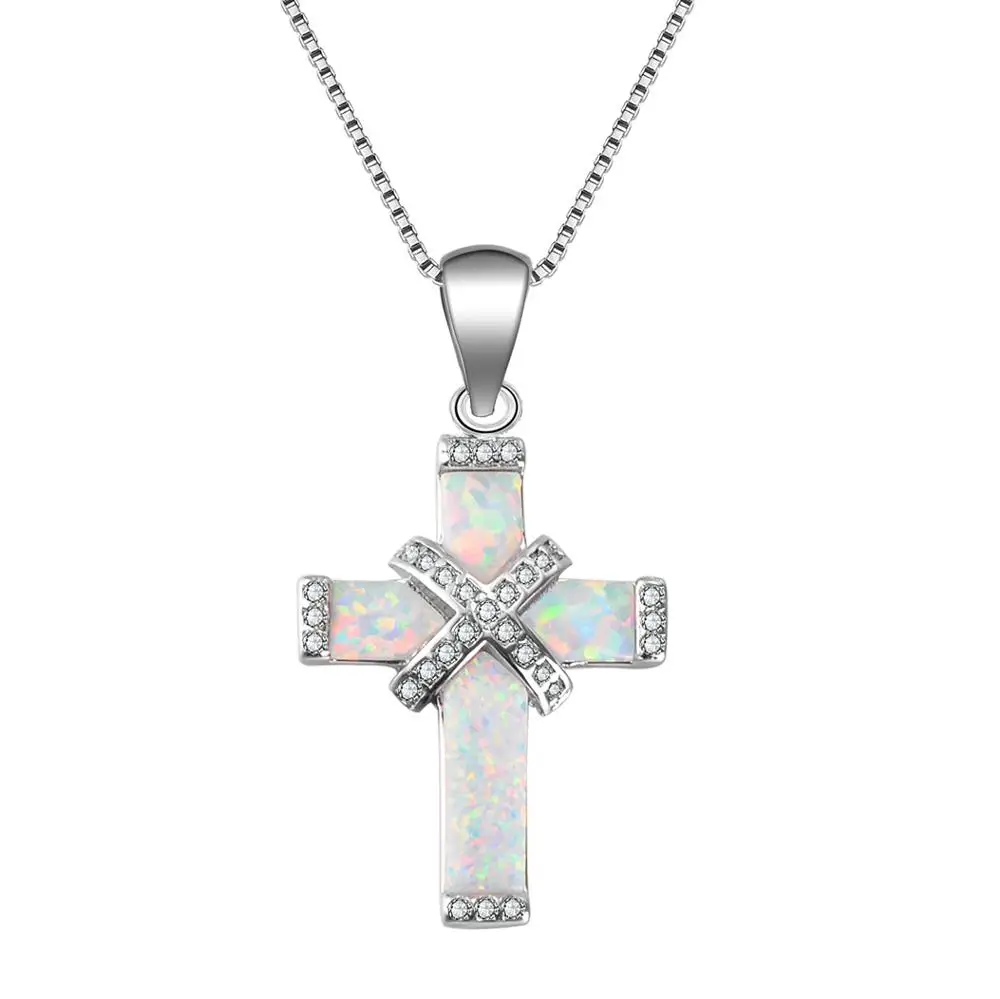 INFANTA JEWELRY 2018 Hot Fashion Crystal Blue Opal Cross Necklace Men Christian Charm 925 Sterling Silver Necklace 2018
INFANTA JEWELRY 2018 Hot Fashion Crystal Blue Opal Cross Necklace Men Christian Charm 925 Sterling Silver Necklace 2018