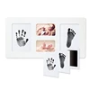 Amazon hot selling baby keepsake frame handprint with inkpad 3d hand and foot frame