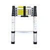 2.6m EN 131 aluminum super telescoping telescopic ladder, 9 steps collapsible step ladders with carry bag