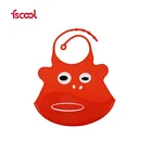 Super Cute Cartoon FDA Food Grade Silicone Baby Bib Apron Drool Saliva Bibs
