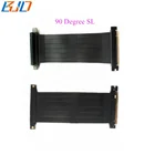 PCI-E PCIe 3.0 16X to 16X Flexible Extension Riser Cable 128GB/s GPU Riser Extender 90 Degree SL run GTX 1080Ti/2080Ti