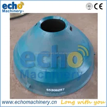 manganese steel casting Metso HP series 100,200,300,350,400,500,700,800,1000 etc cone crusher mantle and concave wear parts