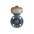 good price square dimensions direct mounting actuated butterfly valve