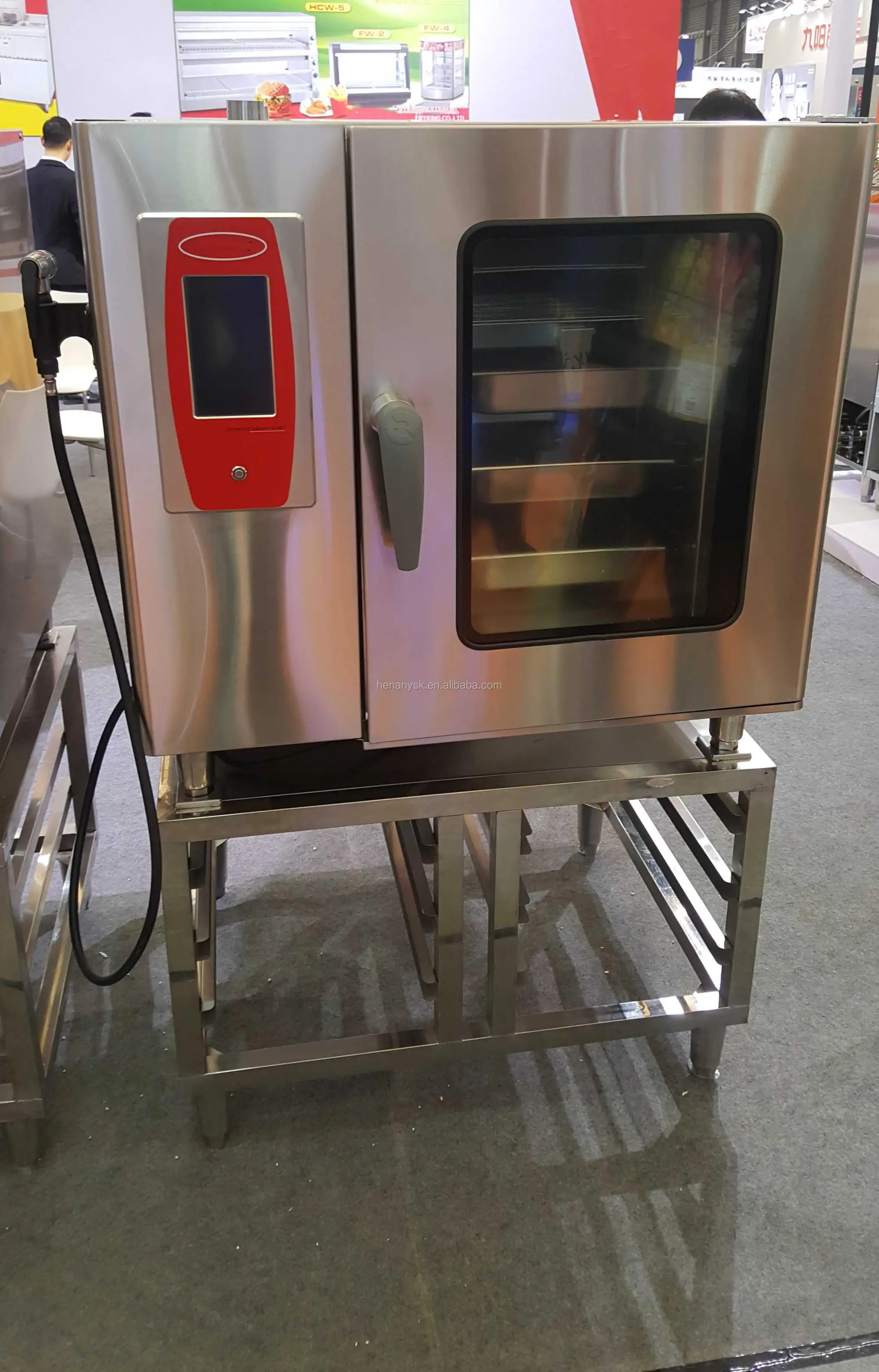 5 Trays Rational Electric Commercial Industry Use Combi Steam Oven Pizza Deck Oven