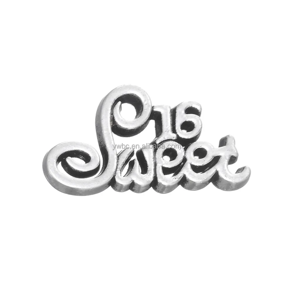 enough stock Fast Shipping zinc alloy metal antique silver "Sweet 16" Happy 16 year-old Birthday Bracelets Charms For Girls
enough stock Fast Shipping zinc alloy metal antique silver "Sweet 16" Happy 16 year-old Birthday Bracelets Charms For Girls