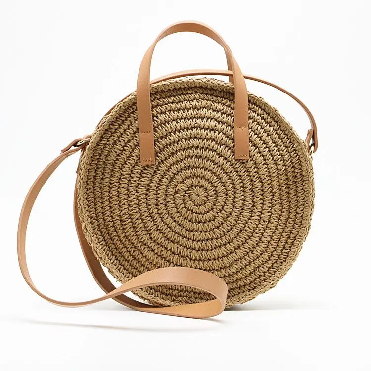 Grass Crossbody Straw Bag Round Handmade Women Hand Bag Stylish Girls Tote Beach Bag
Grass Crossbody Straw Bag Round Handmade Women Hand Bag Stylish Girls Tote Beach Bag