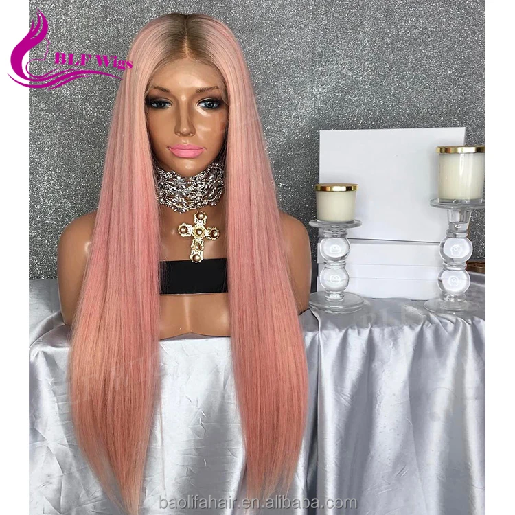 8A Grade Natural Hair Pink Wig Unprocessed Brazilian Human Hair Wig Rainbow Color Ombre Wig For Women
8A Grade Natural Hair Pink Wig Unprocessed Brazilian Human Hair Wig Rainbow Color Ombre Wig For Women