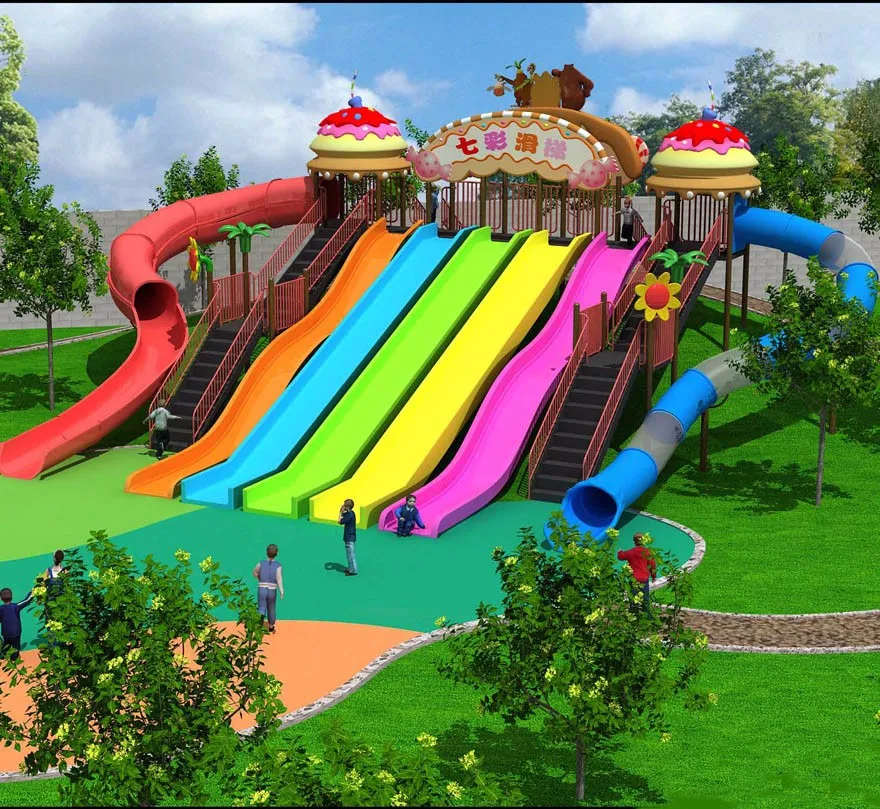 large outdoor slide