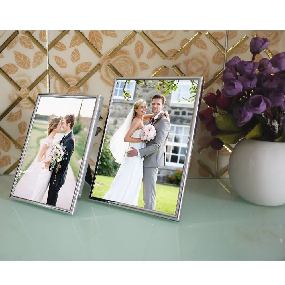 silver plated photo frame