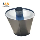 Sany heavy industry muffler double layer thickening Sany mixer exhaust pipe silencer Sany pump car accessories