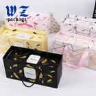 Hot sale custom size white foil logo printing candy gift shopping paper bag