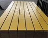 18mm Melamine Laminated MDF particle board with slotted for cabinet furniture making