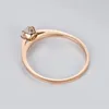 Yiwu Meise Stainless steel diamond rose gold elegant ladies custom ring