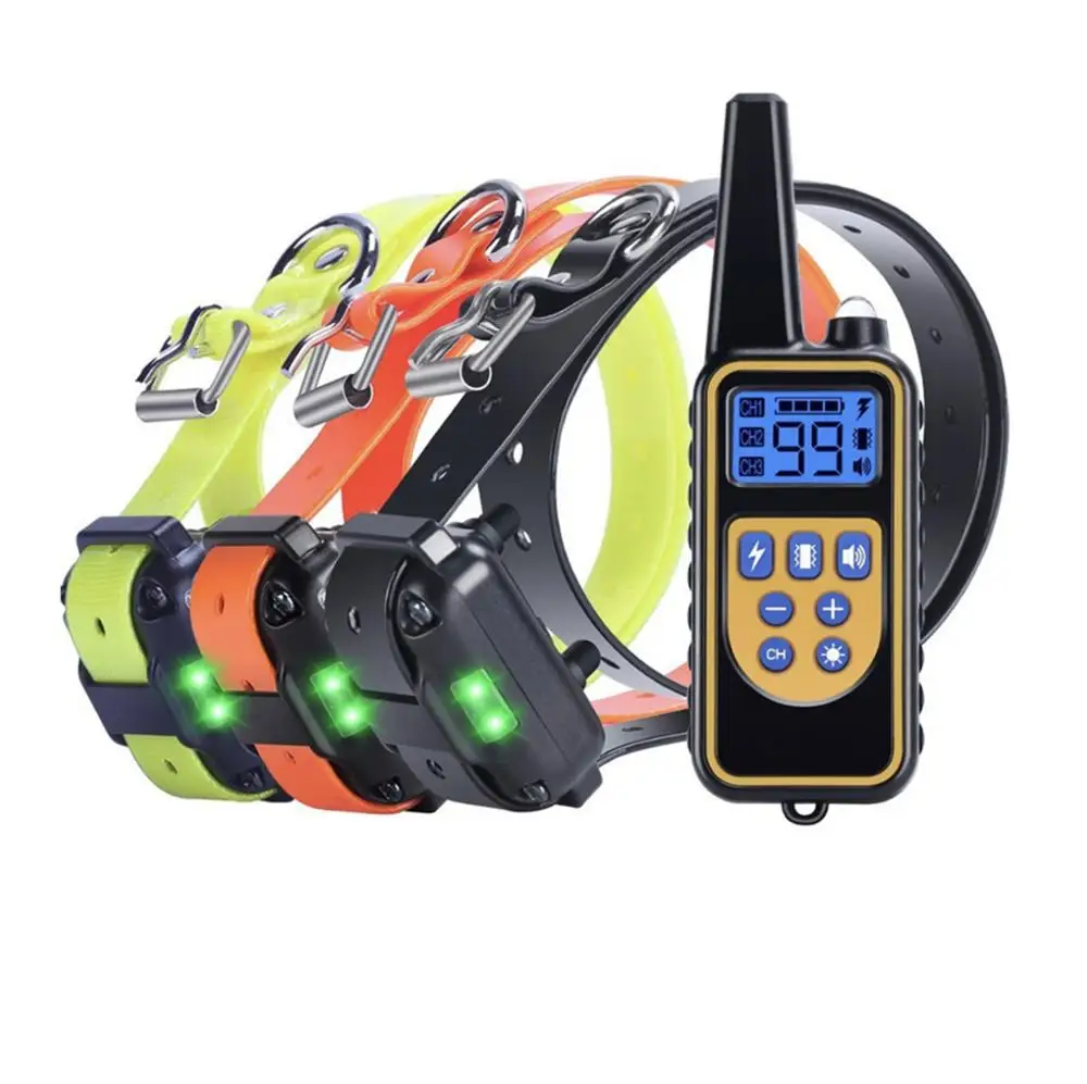 Waterproof 100% 800m Pet Electronic Rechargeable Remote Anti Bark Shock Dog Training Collar, Black, orange,yellow
Waterproof 100% 800m Pet Electronic Rechargeable Remote Anti Bark Shock Dog Training Collar, Black, orange,yellow