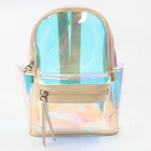 Fashion Laser PVC Magic Sliver Mini Holographic School Bags for Girls Backpack