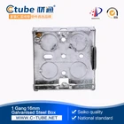 Knockout 20mm 25mm metal junction box with adjustable lug