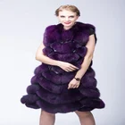 Customized Hot Selling Fox Fur Ladies Vest For Women