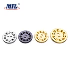 New style metal 2 holes gold shirt button covers