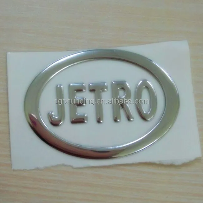 Hot sales quality logo electroforming metal sticker