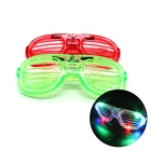 Shutter Shades Blinking Light Up Flashing Led Party Glasses