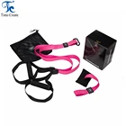 Pink Suspension Trainer Kit Gym Home Sling Exercise Trainer Equipment Functional Strength Suspension Trainer Straps